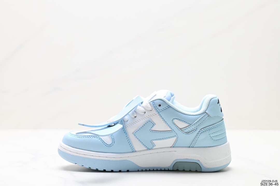 140 Off-White c/o Virgil Abloh Out Of Office Low-top Leather OW联名 板鞋