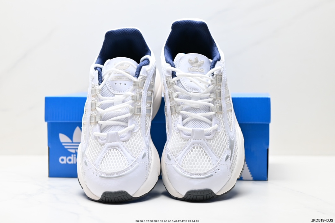 160 Adidas OZMILLEN阿迪达斯复古黑银拼色男女低帮缓震运动跑鞋 IF6697