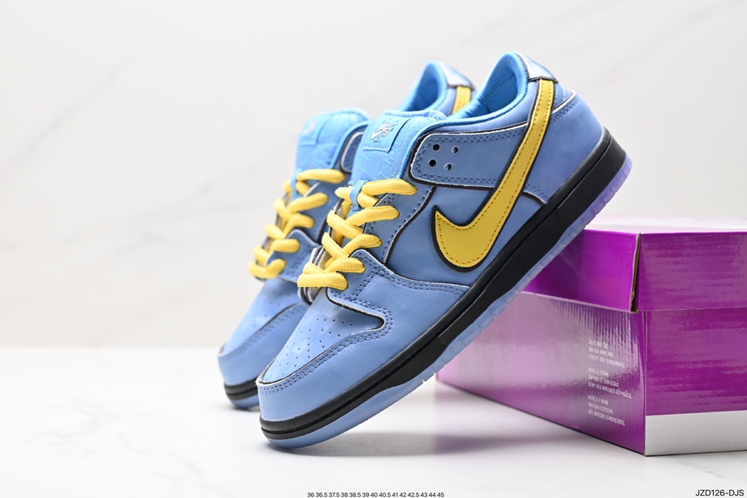 140 Nike SB Dunk Low Pro”Bubbles“扣篮系列低帮休闲运动滑板板鞋“联名蓝黄泡泡”FZ8320-400