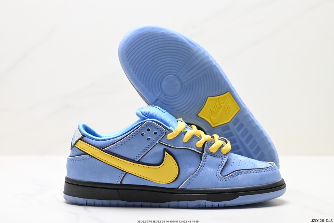 140 Nike SB Dunk Low Pro”Bubbles“扣篮系列低帮休闲运动滑板板鞋“联名蓝黄泡泡”FZ8320-400