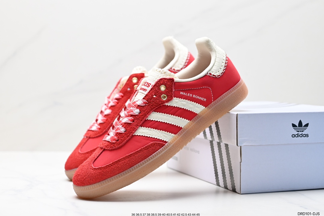 110 阿迪达斯Wales Bonner x A Didas Originals Samba 桑巴舞板鞋 GY4344