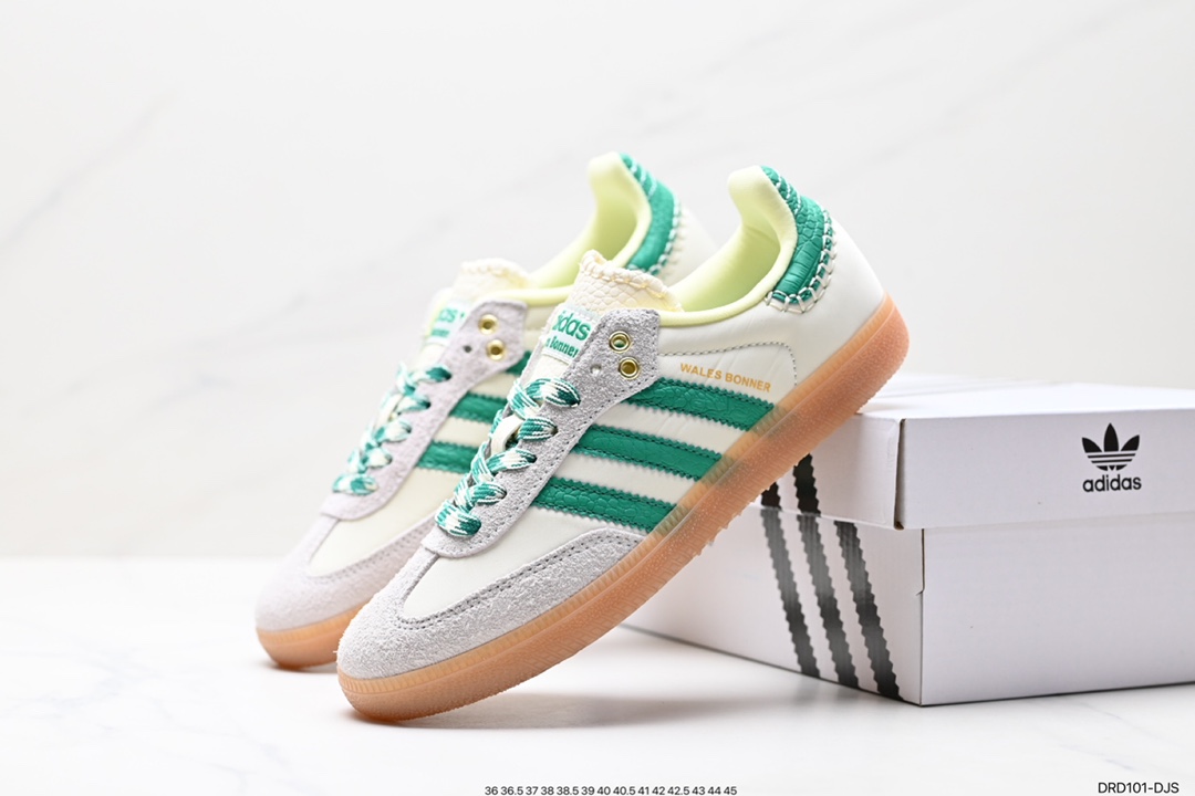 110 阿迪达斯Wales Bonner x A Didas Originals Samba 桑巴舞板鞋 GY4344