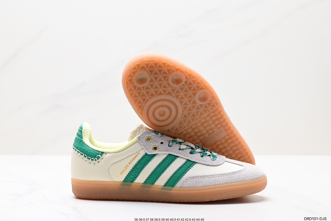 110 阿迪达斯Wales Bonner x A Didas Originals Samba 桑巴舞板鞋 GY4344