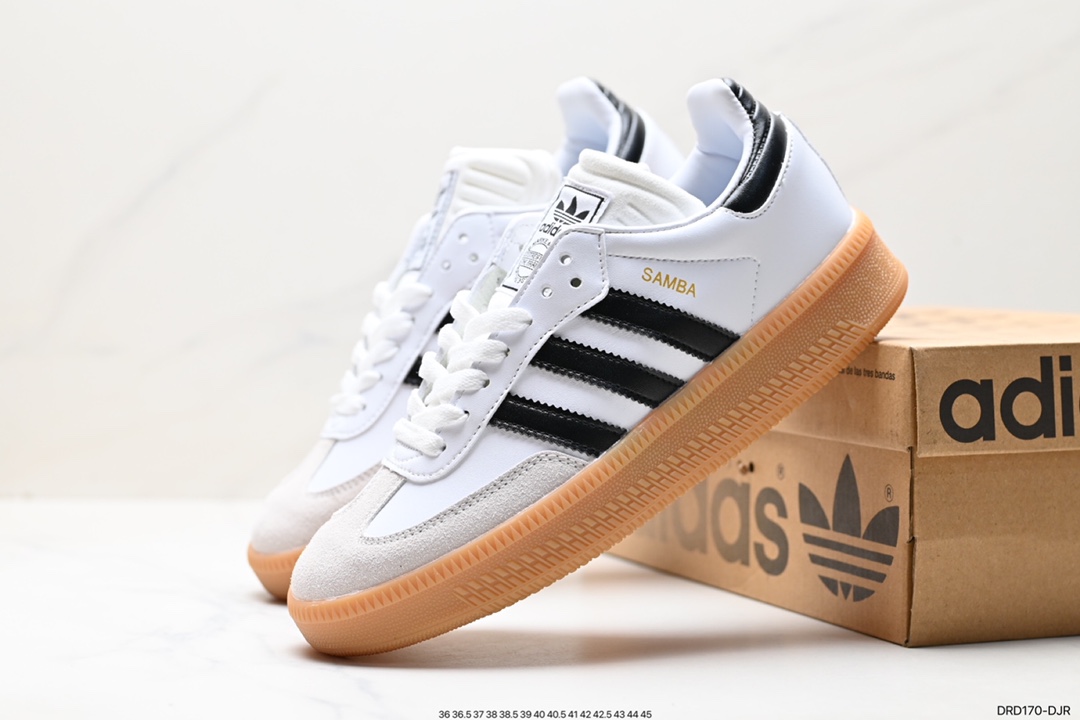 110 阿迪达斯三叶草Adidas Originals SambaX XLG桑巴舞板鞋 IE1379