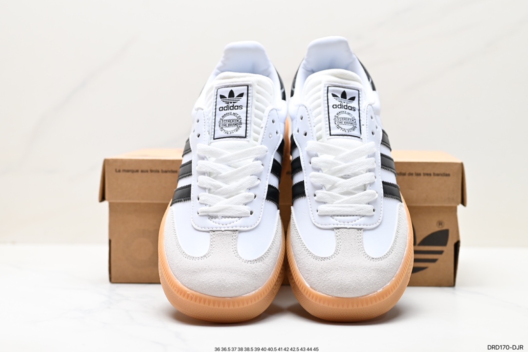 110 阿迪达斯三叶草Adidas Originals SambaX XLG桑巴舞板鞋 IE1379