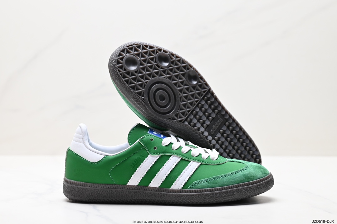 140 阿迪达斯三叶草Adidas Originals Samba Vegan OG”SPD“桑巴舞板鞋 IG1024