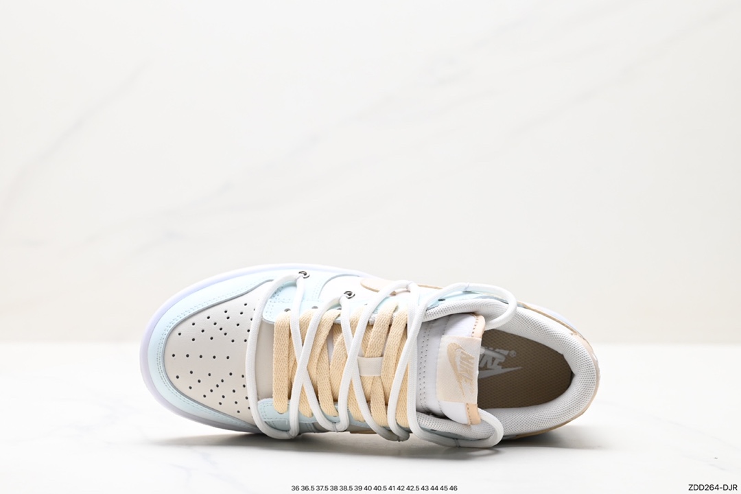 230 Nike  SB Dunk Low”Green/Beige“绑绳解构风 系列低帮休闲运动滑板板鞋 DV0831-003