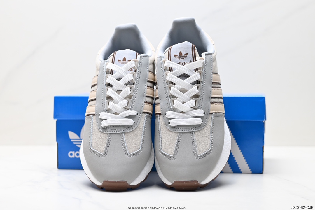 200 阿迪达斯adidas Racing E5 Boost Prototype 速度轻盈复古系列百搭透气运动慢跑鞋 IG7516