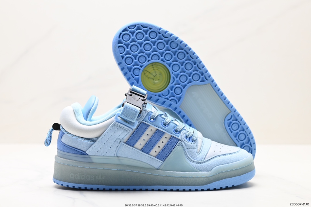 260 阿迪达斯Bad Bunny x Adidas   Forum Low 暗黑兔 GW5021