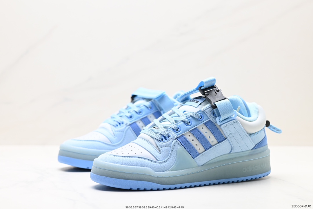 260 阿迪达斯Bad Bunny x Adidas   Forum Low 暗黑兔 GW5021