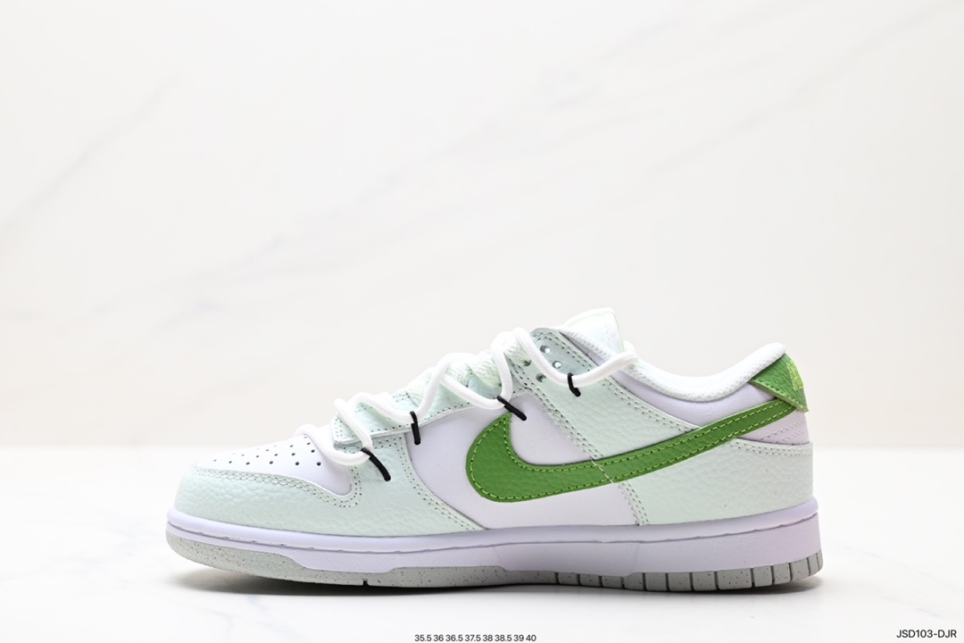 200 Nike  SB Dunk Low”Green/Beige“绑绳解构风板鞋 DV0834-100