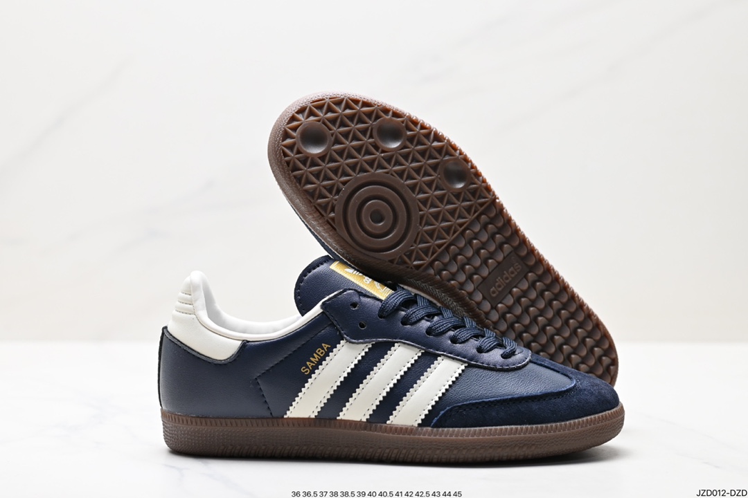 140 阿迪达斯三叶草Adidas Originals Samba Vegan OG”SPD“桑巴舞板鞋 ID2056