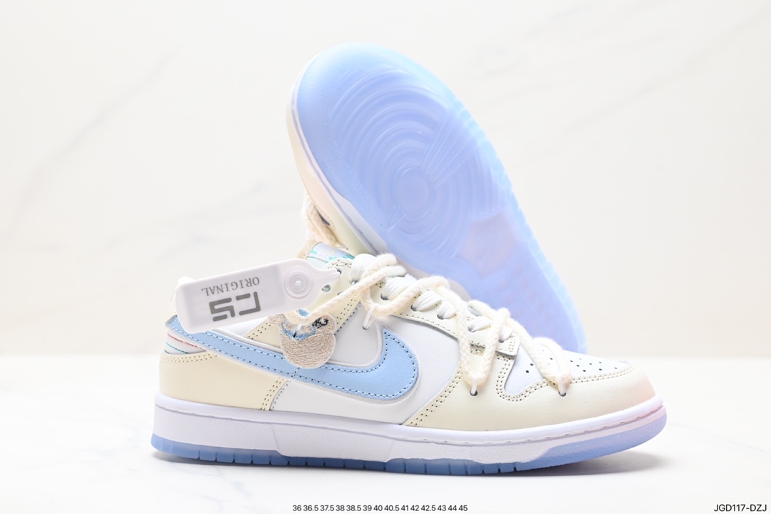 180 耐克Nike SB Dunk Low”Milk White/Pink/Smile“扣篮系列低帮休闲运动滑板板鞋 DV0834-101