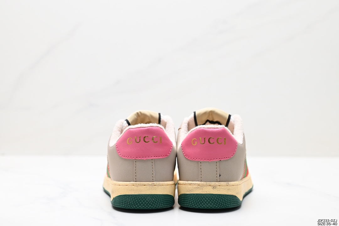 125 古奇Gucci Distressed Screener sneaker 古驰小脏鞋系列