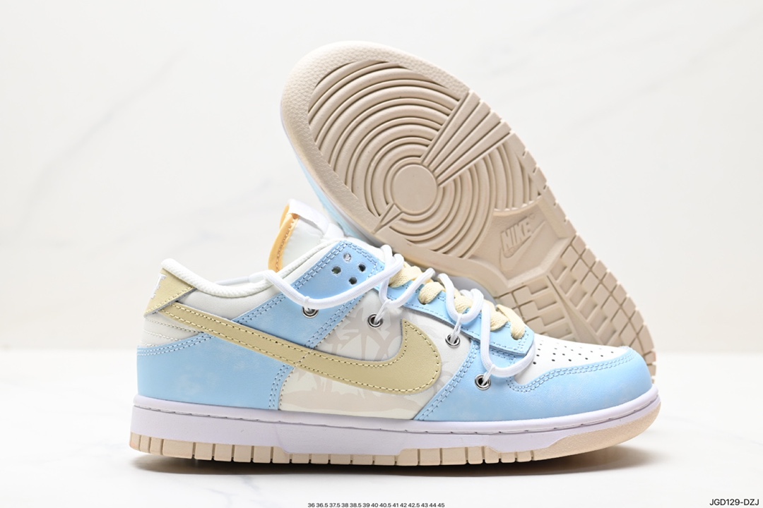 Nike SB Dunk Low ”Milk White/Pink/Smile” Dunk series low-top casual sports skateboard shoes CW1550-100