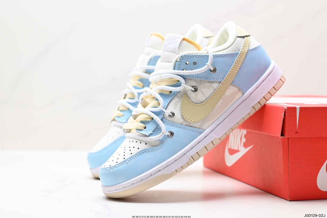 Nike SB Dunk Low ”Milk White/Pink/Smile” Dunk series low-top casual sports skateboard shoes CW1550-100