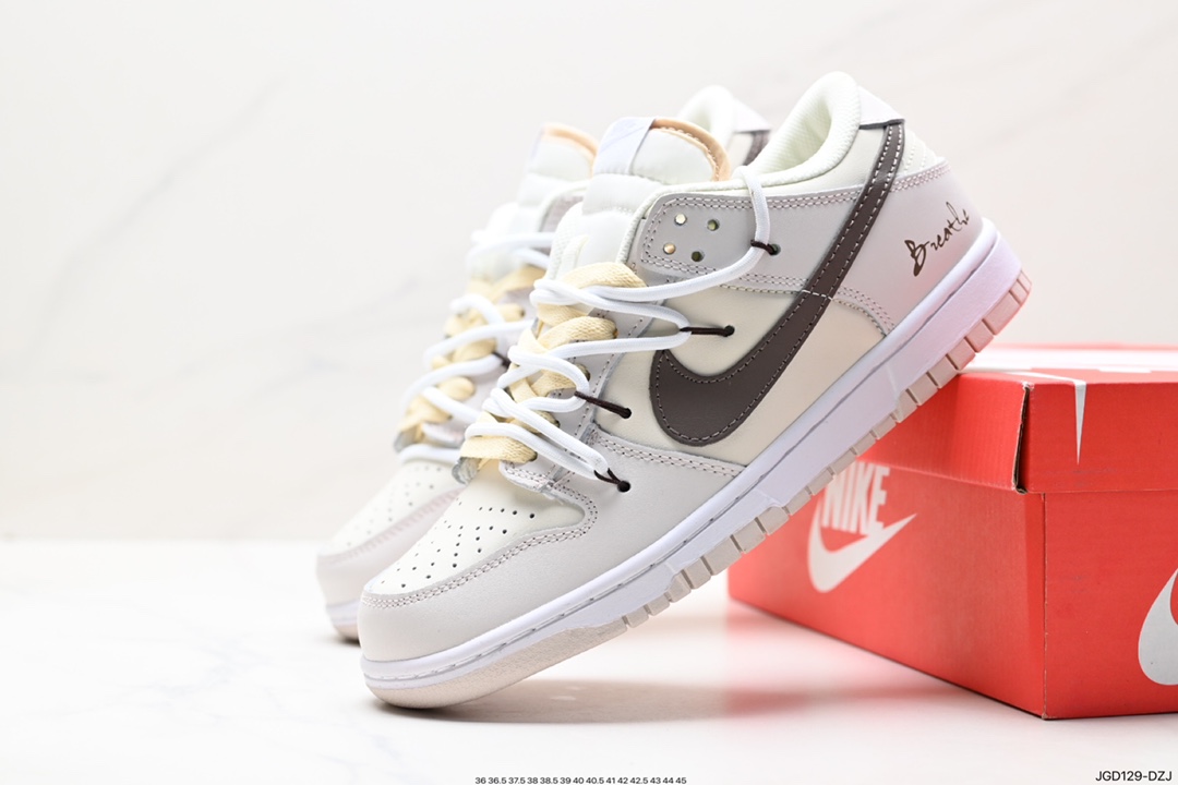 Nike SB Dunk Low ”Milk White/Pink/Smile” Dunk series low-top casual sports skateboard shoes CW1550-100