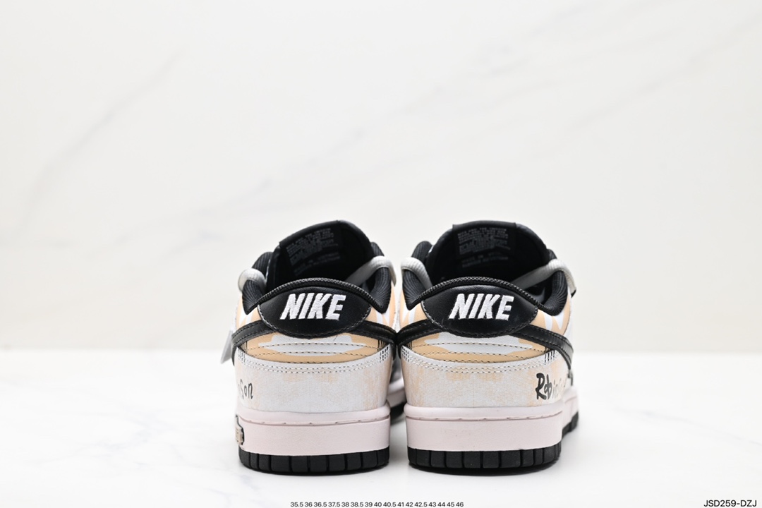 200 Nike  SB Dunk Low”Green/Beige“绑绳解构风 系列低帮休闲运动滑板板鞋 DD1391-100