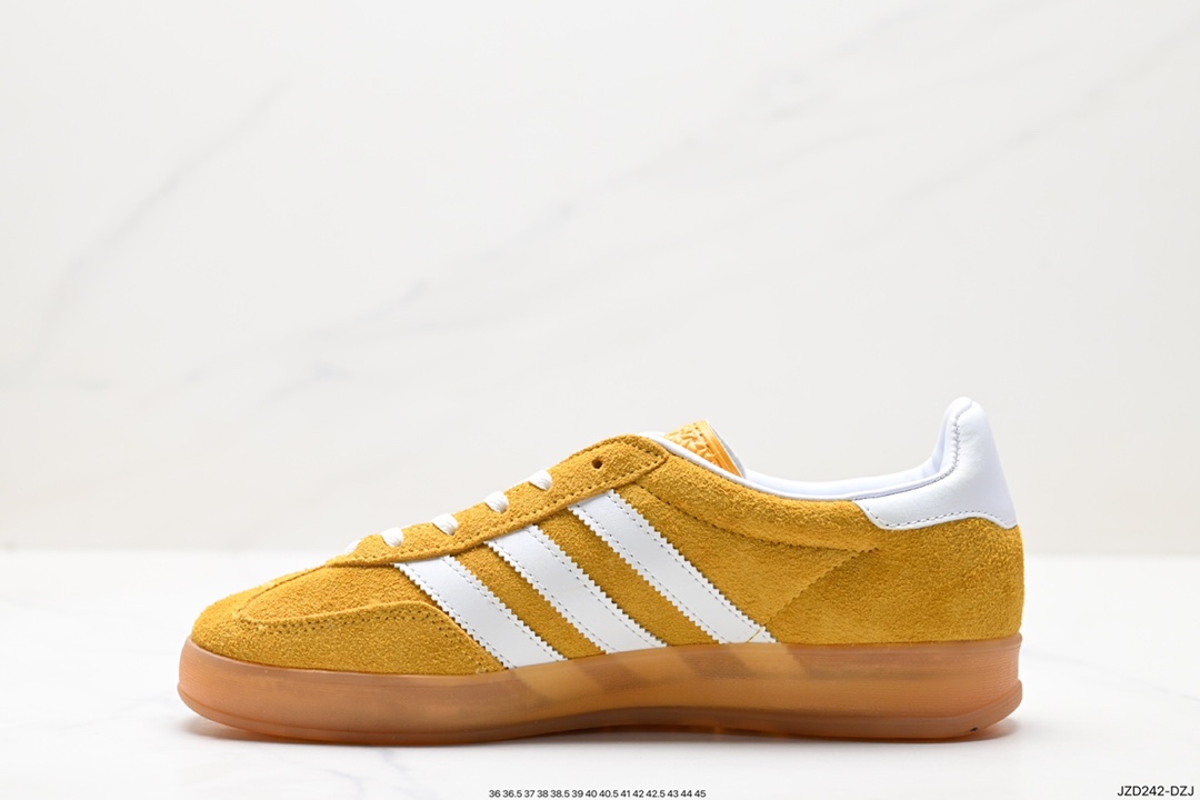 Adidas Originals Gazelle Indoor Trefoil Retro Anti-slip Wear-resistant Low-top Sneakers HQ8717