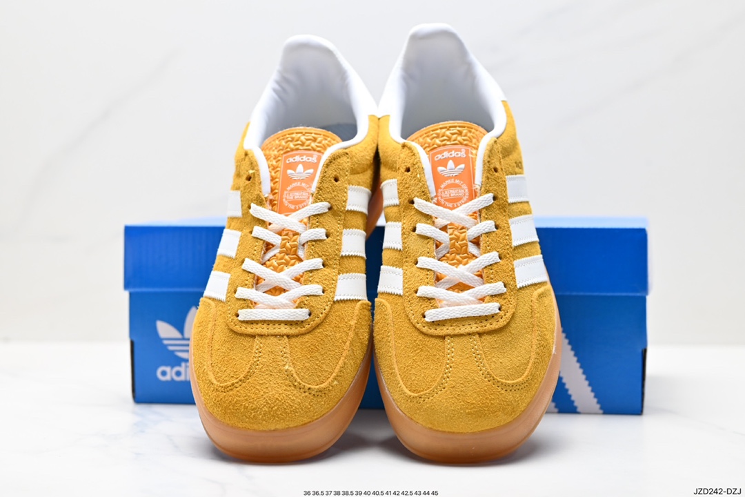 Adidas Originals Gazelle Indoor Trefoil Retro Anti-slip Wear-resistant Low-top Sneakers HQ8717