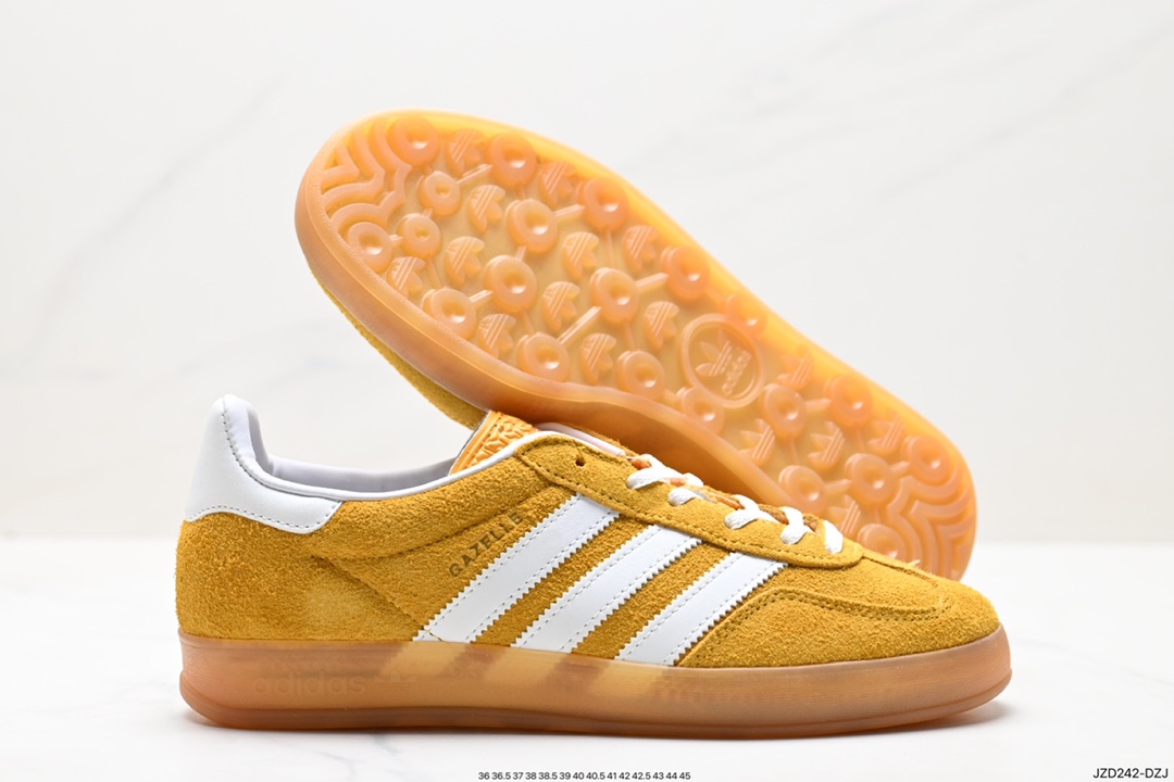 Adidas Originals Gazelle Indoor Trefoil Retro Anti-slip Wear-resistant Low-top Sneakers HQ8717