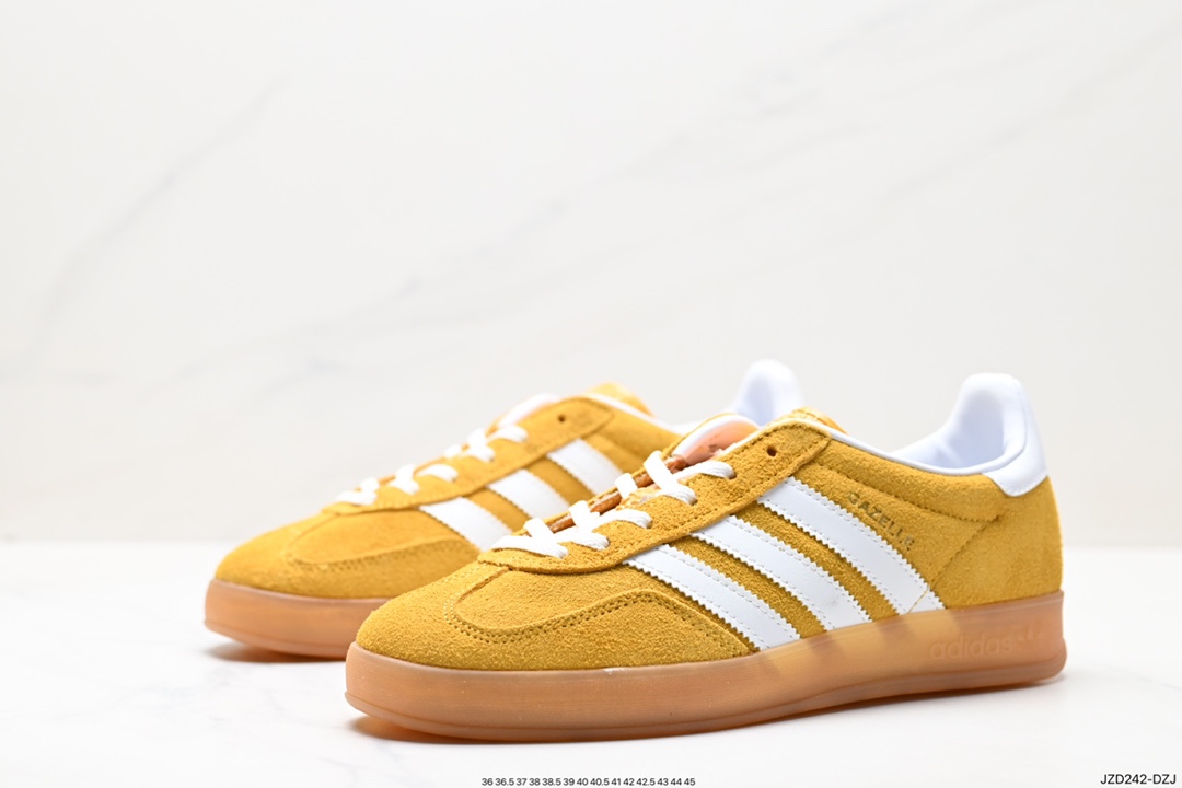 Adidas Originals Gazelle Indoor Trefoil Retro Anti-slip Wear-resistant Low-top Sneakers HQ8717