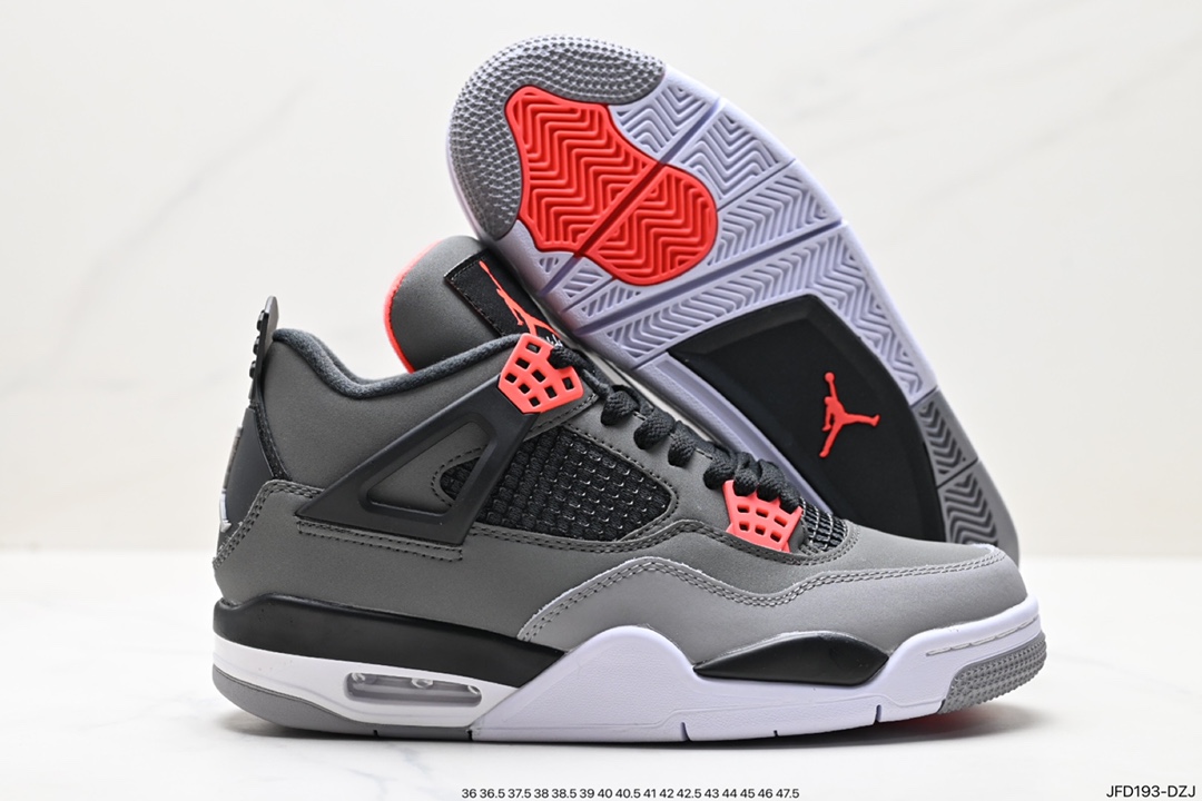 Nike Air Jordan 4 Retro OG ”Fire Red” Michael Jordan AJ4 mid-top retro basketball shoes 308497-116