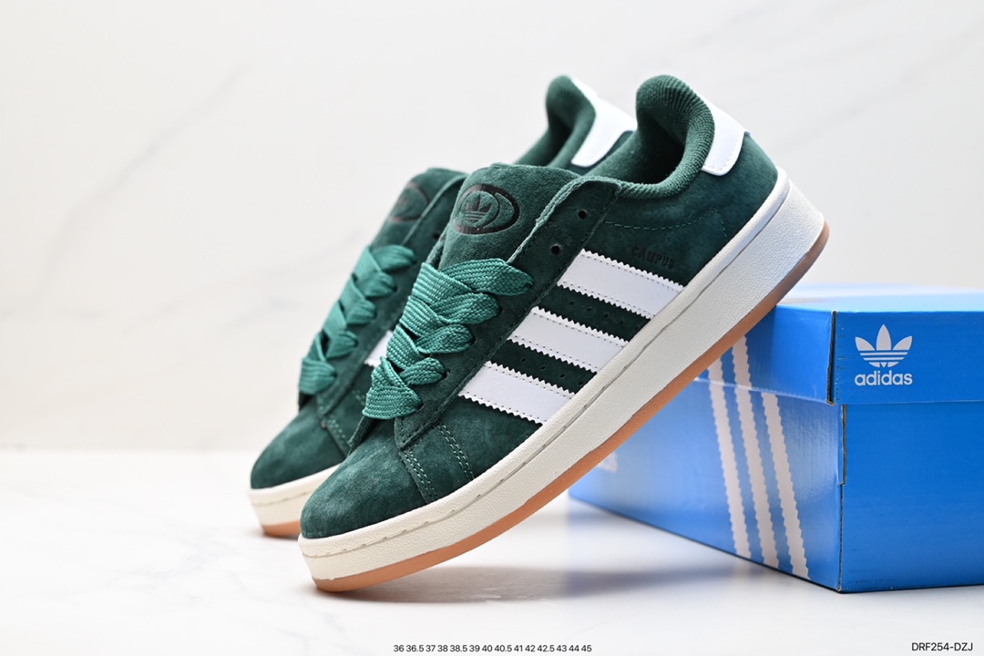 115 阿迪达斯Adidas Originals Campus 00s 学院系列 面包风经典复古低帮百搭休闲运动板鞋 HQ8707