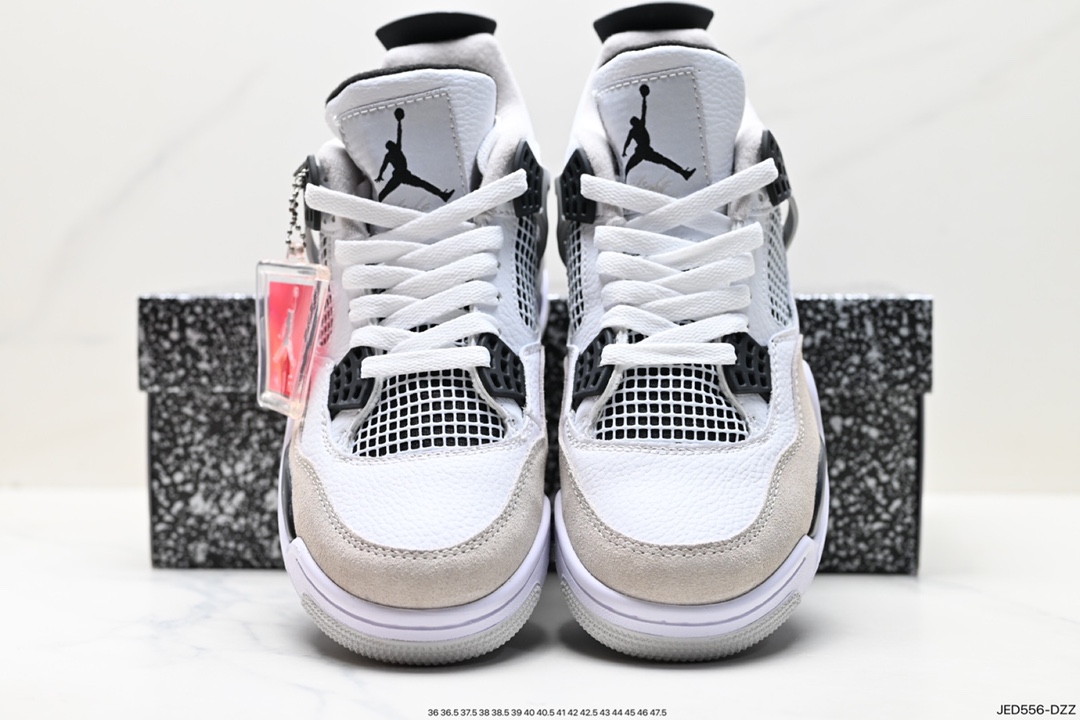 Nike Wmns Air Jordan 4 Retro GS ”Linen” Michael Jordan AJ4 mid-top retro casual sports culture basketball shoes DH6927-111