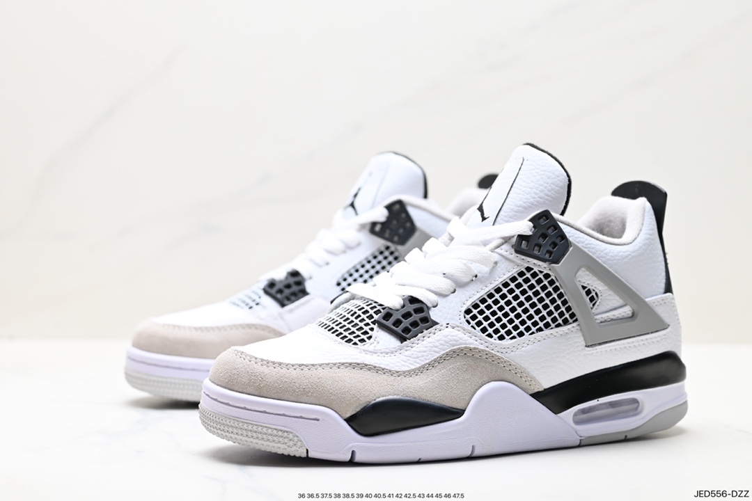 Nike Wmns Air Jordan 4 Retro GS ”Linen” Michael Jordan AJ4 mid-top retro casual sports culture basketball shoes DH6927-111