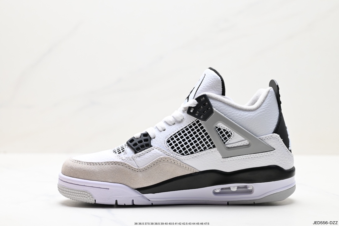 Nike Wmns Air Jordan 4 Retro GS ”Linen” Michael Jordan AJ4 mid-top retro casual sports culture basketball shoes DH6927-111