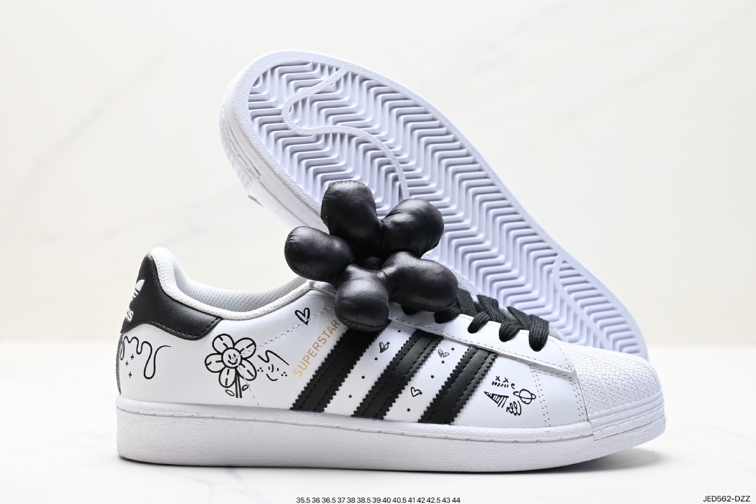 Adidas Originals Superstar Pride RM Shell Toe Series Low-Top Sneakers FU7712