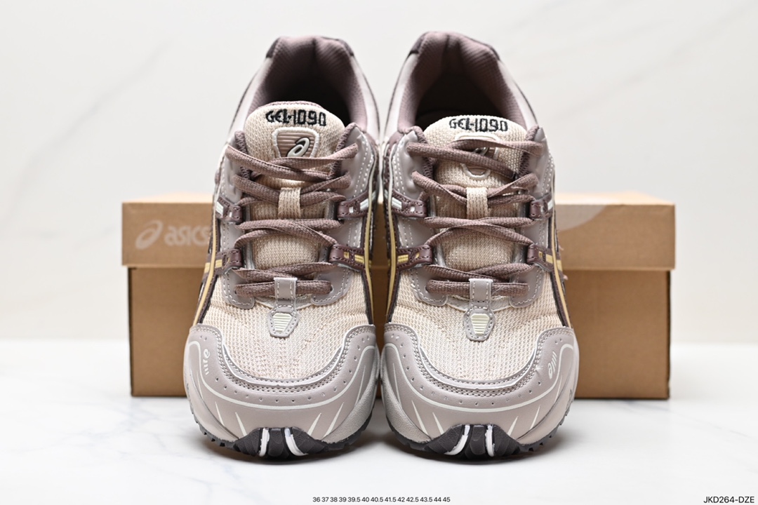 160 装备充满未来感，日本专业跑鞋品牌·ASICS/亚瑟士 GEL-1090 量子系列硅胶回弹休闲运动跑步鞋 1203A243-201