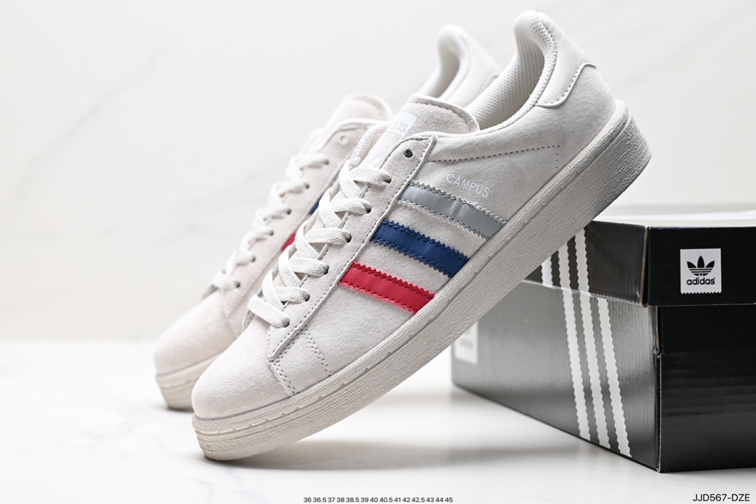 Adidas Originals Campus College Series Bread Style Classic Retro Low-top All-match Casual Sports Sneakers GW7128