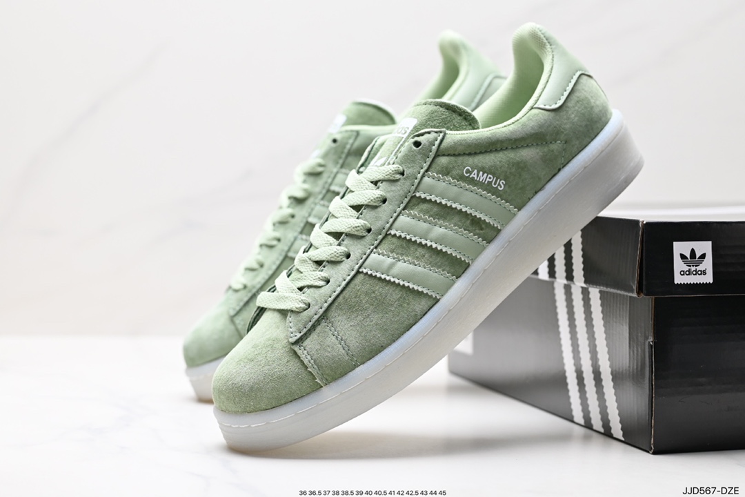 Adidas Originals Campus College Series Bread Style Classic Retro Low-top All-match Casual Sports Sneakers GW7128