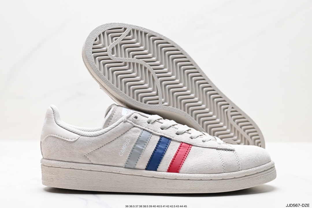 Adidas Originals Campus College Series Bread Style Classic Retro Low-top All-match Casual Sports Sneakers GW7128