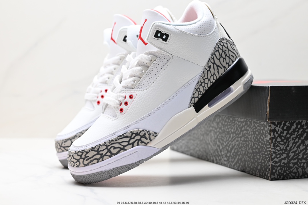 Air Jordan 3 Retro ”Hide and Sneak” White Gray Brown DV7028-108