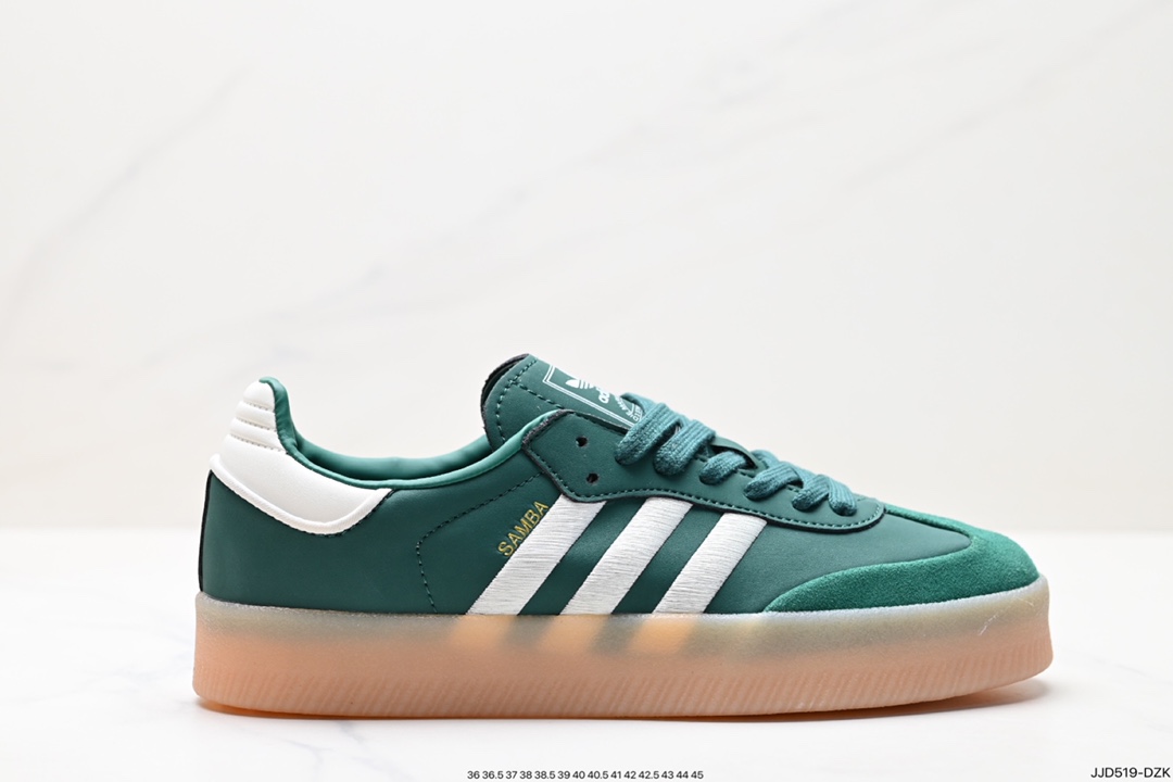 130 阿迪达斯三叶草Adidas Originals Samba Vegan OG”SPD“桑巴舞板鞋 IF1835