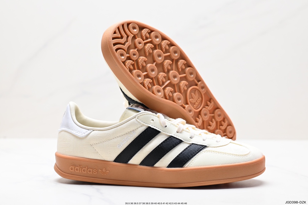 adidas Gazzelle Indoor clover casual non-slip wear-resistant low-top sneakers IG3677