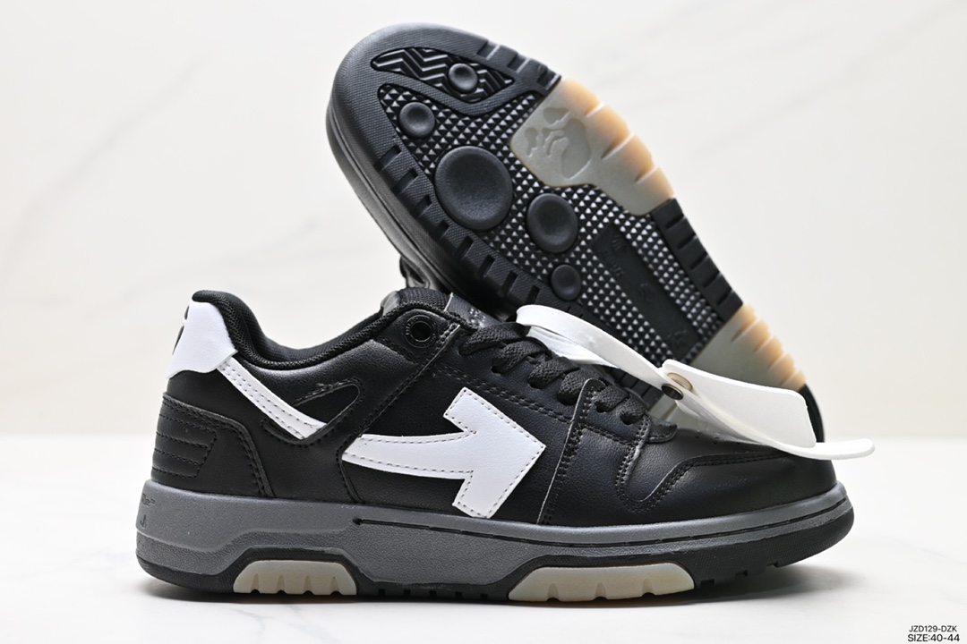 150 当红美潮,设计师独立品牌Off-White c/o Virgil Abloh Out Of Office Low-top Leather OW联名 板鞋