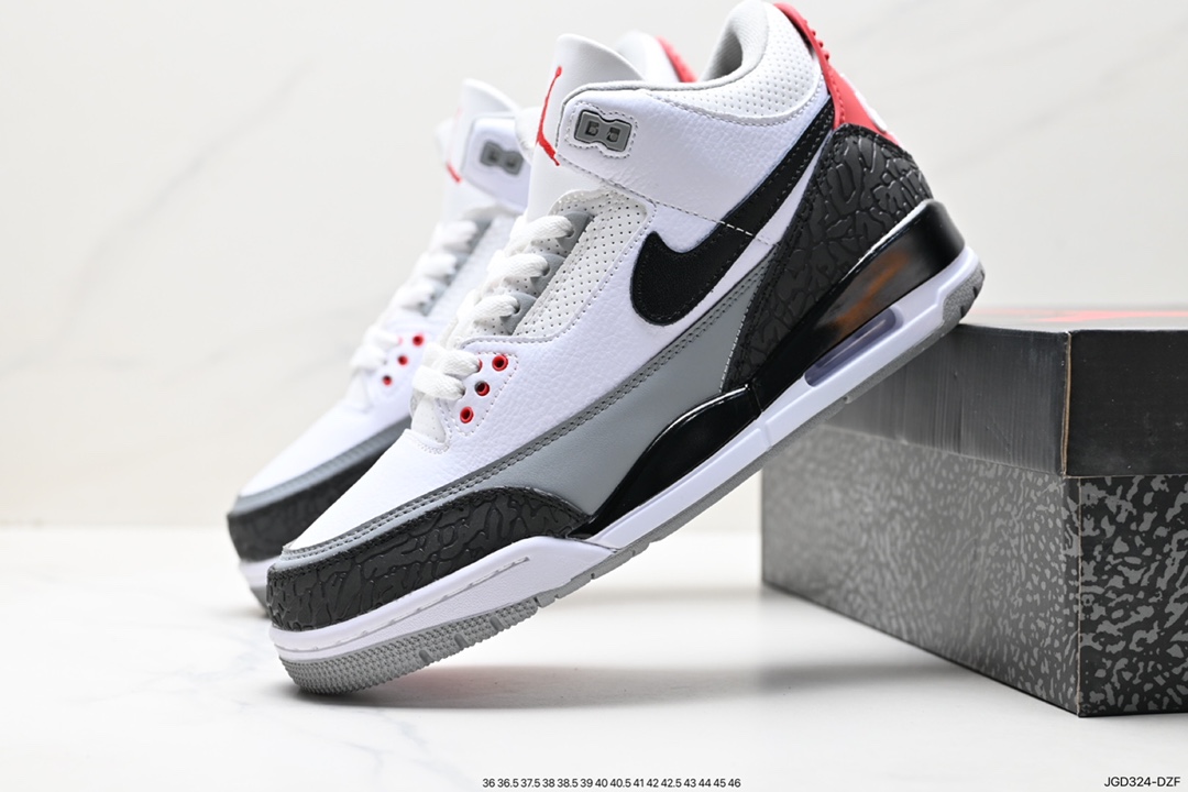 Air Jordan 3 Retro ”Hide and Sneak” White Gray Brown AJ3 136064-123