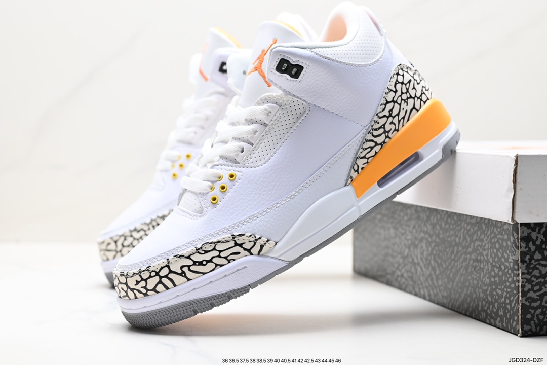 Air Jordan 3 Retro ”Hide and Sneak” White Gray Brown AJ3 136064-123