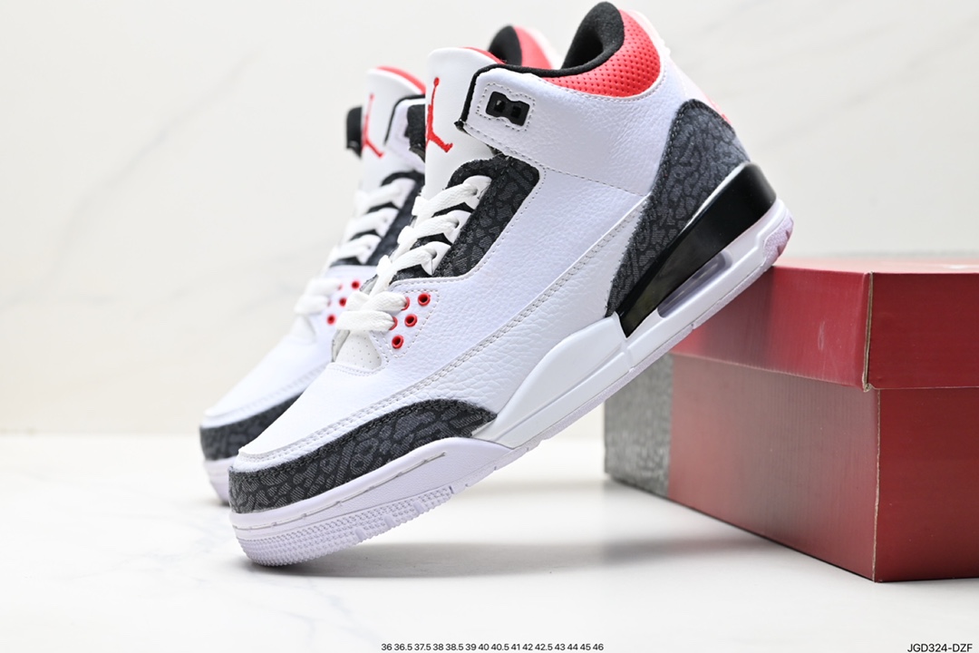 Air Jordan 3 Retro ”Hide and Sneak” White Gray Brown AJ3 136064-123