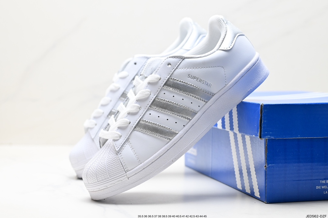 150 阿迪达斯Adidas三叶草 Originals Superstar Pride RM贝壳头板鞋 AQ3091