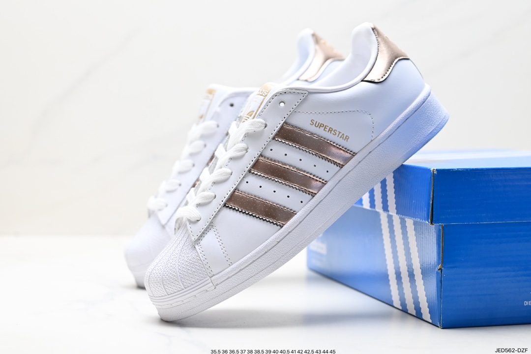 150 阿迪达斯Adidas三叶草 Originals Superstar Pride RM贝壳头板鞋 AQ3091