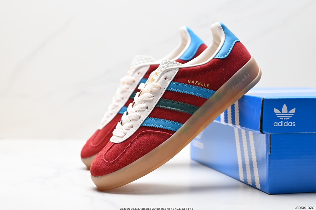 adidas Originals Gazelle INdoor clover casual non-slip wear-resistant low-top sneakers IG4996