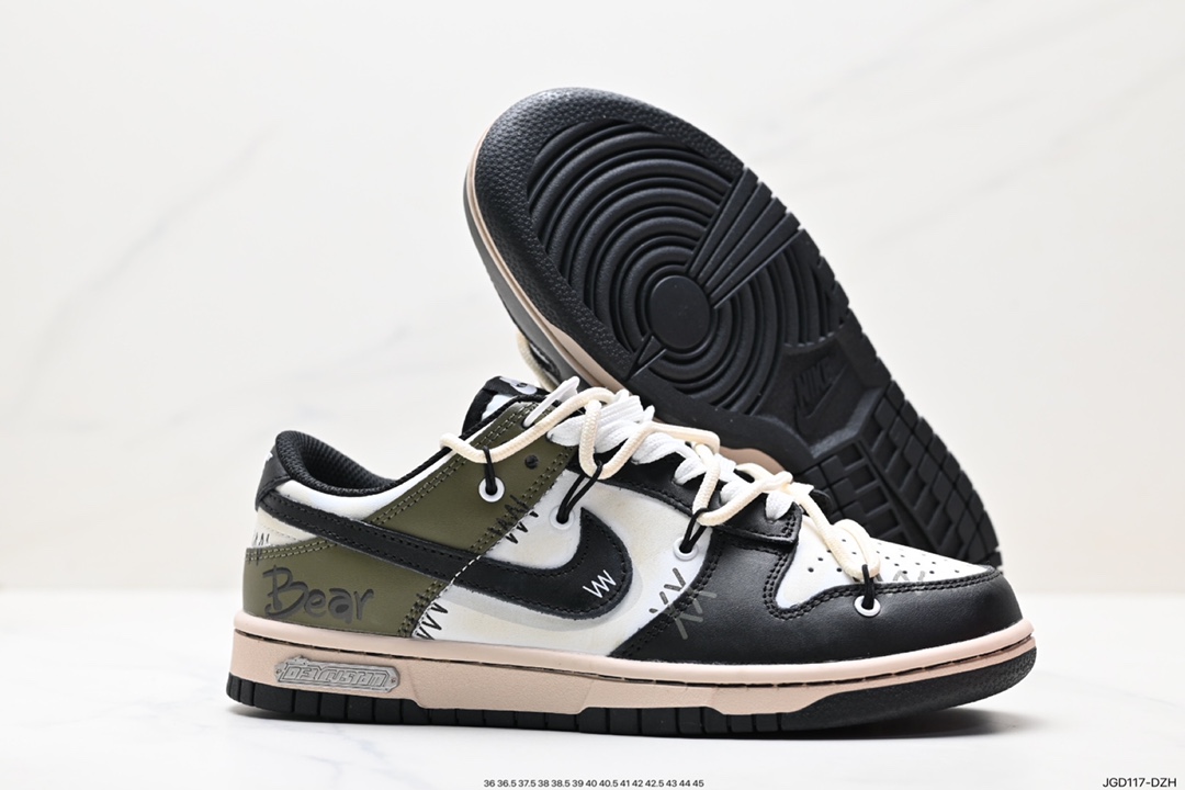 Nike SB Dunk Low ”Milk White/Pink/Smile” Dunk series low-top casual sports skateboard shoes DD1391-100