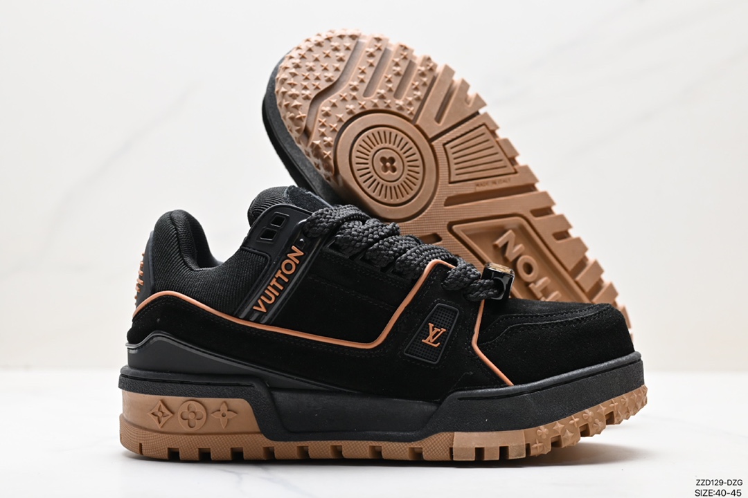 250 LV路易威登Louis Vuitton Trainer Maxi Low Sneaker 面包版篮球板鞋