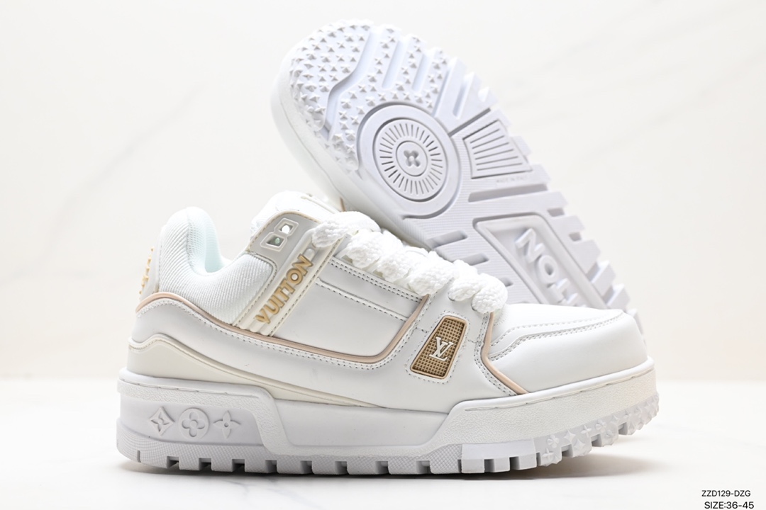 250 LV路易威登Louis Vuitton Trainer Maxi Low Sneaker 面包版篮球板鞋