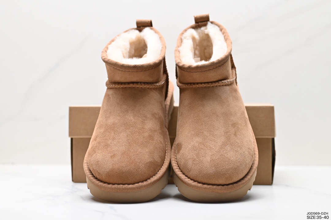 180 纯原 UGG 6109 周冬雨Mini短靴秋冬羊皮毛一体雪地靴